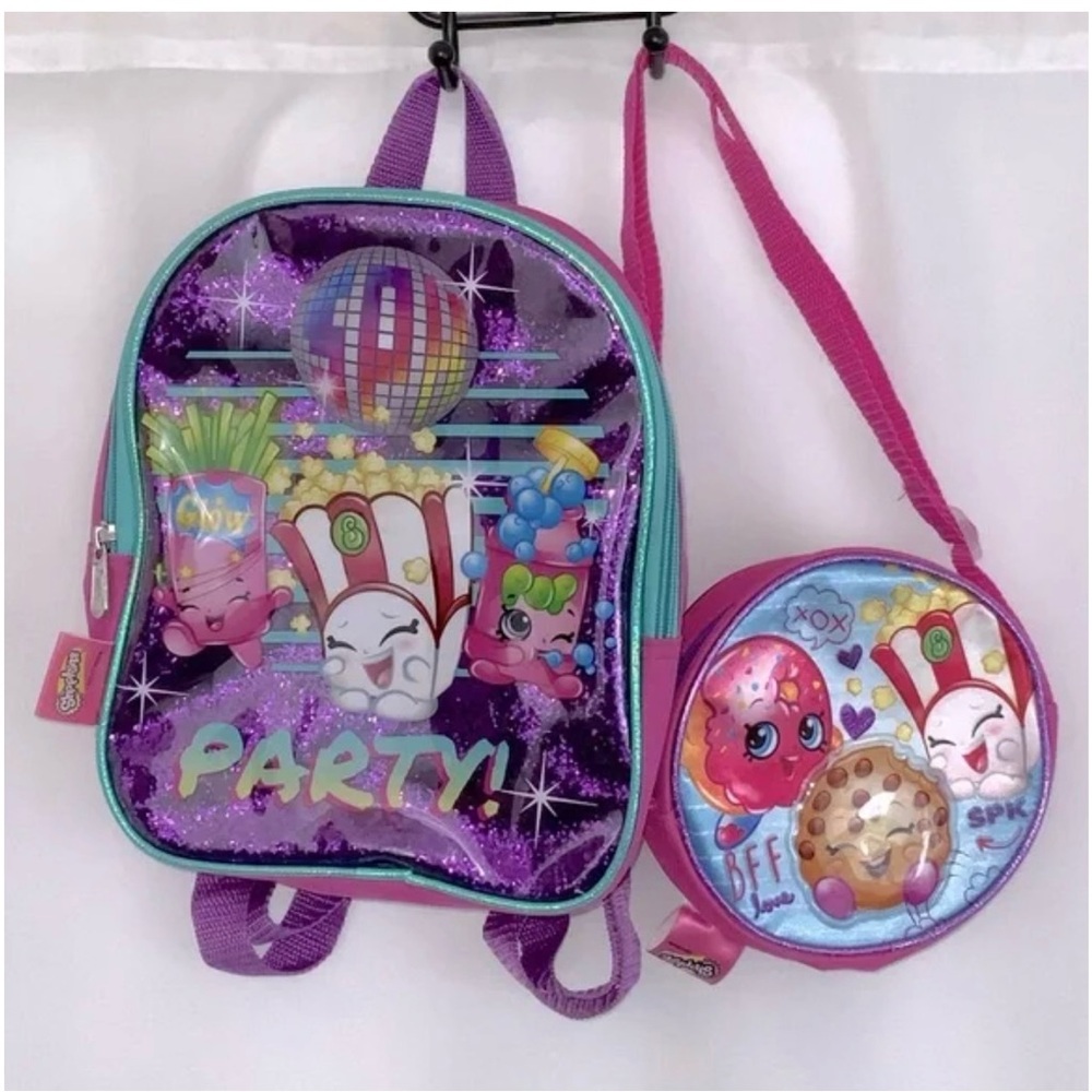 Shopkins Small Backpack and Purse Bundle